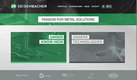Screenshot image of the Seisenbacher Contract Manufacturing Homepage